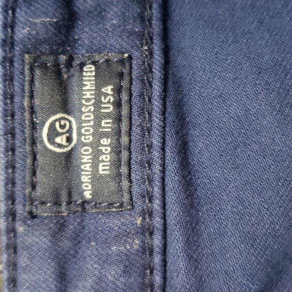 AG The Stevie Slim Straight Leg Ankle Dark Acadamia Preppy Denim Jean's Women's - Picture 7 of 9